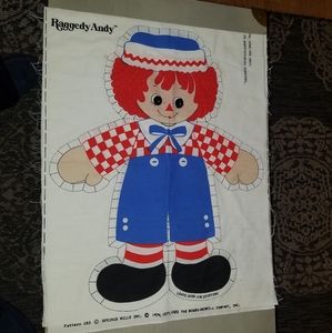 Vintage Raggedy Andy Doll Sewing Pattern from '82